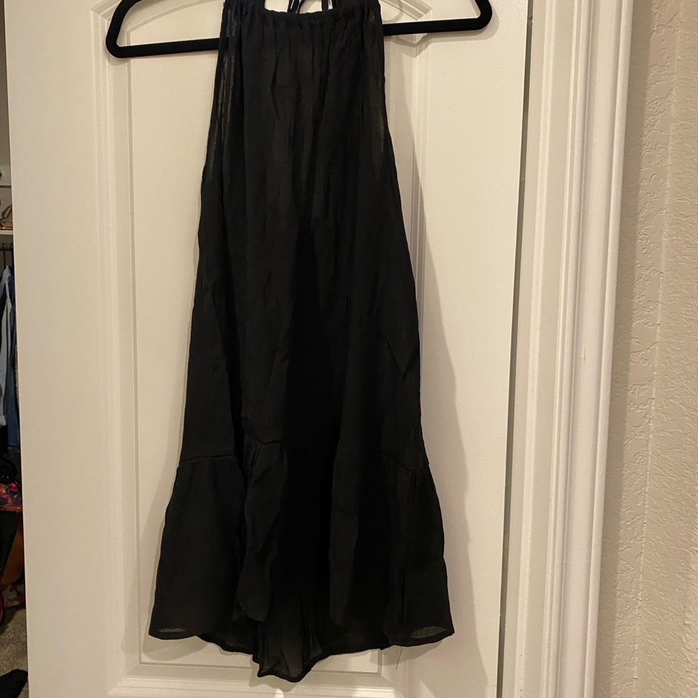 Sheer Black Swim Coverup